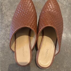 Nisolo Ama Woven Mule - Brandy